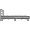 vidaXL Cadre de lit sans matelas sonoma gris 140x200 cm