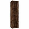 vidaXL Biblioth&egrave;que/Meuble TV Ch&ecirc;ne fum&eacute; 36x30x143cm Bois d'ing&eacute;nierie