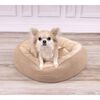 FLAMINGO Lit pour chien fermeture &eacute;clair Colette Rond 46 cm Taupe