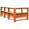 vidaXL Lit biblioth&egrave;que sans matelas cire marron 90x190 cm pin massif