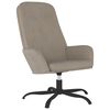 vidaXL Chaise de relaxation Gris clair Velours
