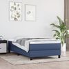 vidaXL Matelas de lit &agrave; ressorts ensach&eacute;s fermet&eacute; moyenne Bleu 90x200x20 cm Tissu