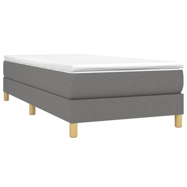 vidaXL Cadre de lit gris fonc&eacute; 80x200 cm tissu