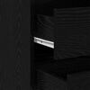 vidaXL Armoire &agrave; tiroirs Noir 60 x 41 x 58 cm Bois d'ing&eacute;nierie