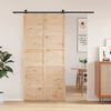 vidaXL Porte de grange 100x208 cm bois massif de pin
