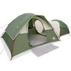 vidaXL Tente de camping 5 personnes vert imperm&eacute;able