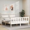 vidaXL Cadre de lit sans matelas blanc 160x200 cm bois de pin massif