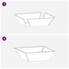 vidaXL Cache-pot de jardin 5 pcs Noir 50 x 50 x 15 cm