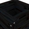 vidaXL Jardini&egrave;re noir 40x40x78 cm bois massif de pin