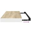vidaXL Étagères flottantes 2 pcs chêne et blanc 60x23,5x3,8 cm MDF
