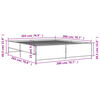 vidaXL Cadre de lit sans matelas ch&ecirc;ne sonoma 200x200 cm