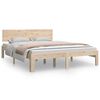 vidaXL Cadre de lit sans matelas bois de pin massif 140x190 cm