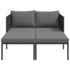 vidaXL Transat avec coussin Anthracite 115 x 153 x 69.5cm Acier