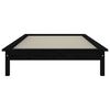 vidaXL Cadre de lit sans matelas noir 90x200 cm bois massif