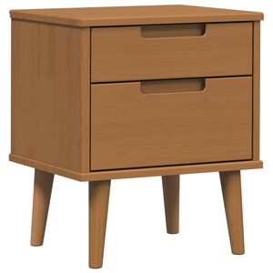 vidaXL Table de chevet MOLDE Caramel 40 x 35 x 48 cm