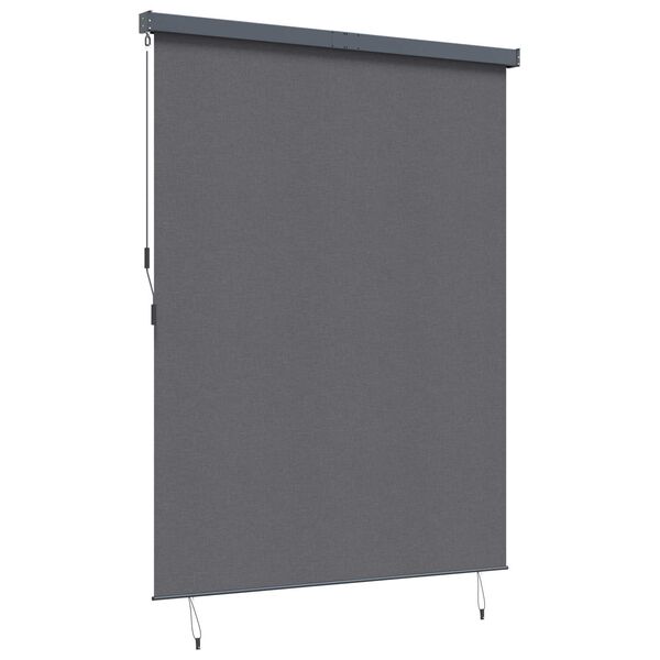 vidaXL Store enrouleur Ray&eacute; Anthracite 200 x 250 cm Tissu et Aluminium