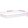 vidaXL Matelas &agrave; ressorts ensach&eacute;s moyen 100x200 cm
