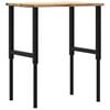 vidaXL &Eacute;tabli 80x60x(71,5-98) cm bois de ch&ecirc;ne massif