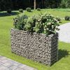 vidaXL Lit sur&eacute;lev&eacute; &agrave; gabion Acier galvanis&eacute; 180x50x100 cm