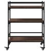 vidaXL Chariot de cuisine ch&ecirc;ne marron 65x40x86,5 cm bois d'ing&eacute;nierie