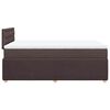 vidaXL Sommier &agrave; lattes de lit et matelas marron fonc&eacute; 120x190cm tissu