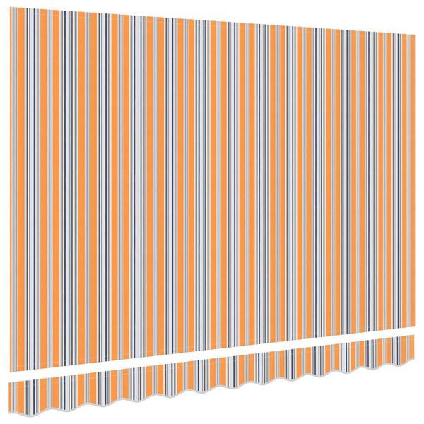 vidaXL Toile de rechange pour auvent Bleu et Orange 2,5 x 2 m
