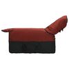 vidaXL Couverture &Eacute;quine Bordeaux et noir 165 cm Polyester
