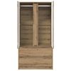 vidaXL Cabinet de salle de bain Ch&ecirc;ne artisanal 79,5 x 49 x 156 cm