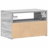 vidaXL Tables de chevet murales 2 pcs sonoma gris 45x26x28,5 cm