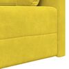 vidaXL Canap&eacute;-lit au sol 200cm Jaune Velours