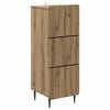 vidaXL Armoire &agrave; tiroirs Ch&ecirc;ne artisanal 33 x 34,5 x 92 cm