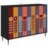 vidaXL Buffet ESSEN Ch&ecirc;ne noir 102 x 33 x 76 cm Bois d'ing&eacute;nierie