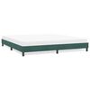 vidaXL Cadre de lit sans matelas vert fonc&eacute; 180x220 cm velours