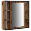 vidaXL Meubles de salle de bain 3 pcs Marron Bois d'ing&eacute;nierie