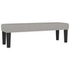 vidaXL Sommier &agrave; lattes de lit avec matelas Gris clair 180x200cm Tissu