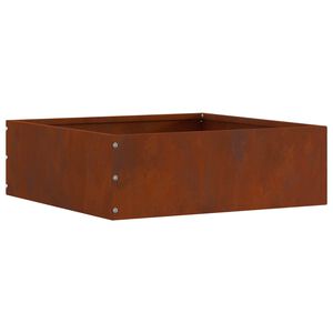 vidaXL Bordure de Pelouse Rouill&eacute; 40 x 40 x 13 cm