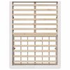 vidaXL Cadre de lit Blanc 135 x 190 cm Bois de pin massif