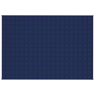 vidaXL Couverture lestée Bleu 135x200 cm 10 kg Tissu