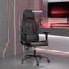 vidaXL Chaise de jeu de massage noir similicuir