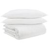 vidaXL Ensemble de Duvet avec oreiller 3 pc Blanc Plume de canard
