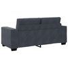 vidaXL Canap&eacute; causeuse gris fonc&eacute; 140 cm velours