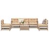 vidaXL Salon de jardin 6 pcs avec coussins Bois de pin massif