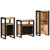 vidaXL Ensemble de mobilier de salle de bain avec &eacute;tag&egrave;re 3 pcs