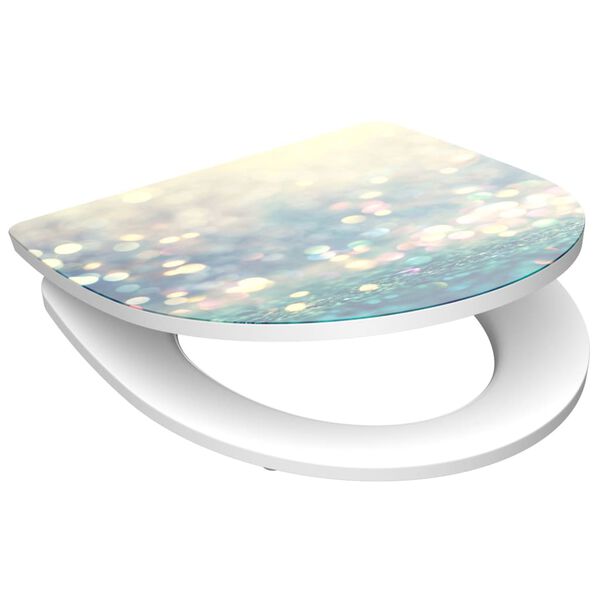 SCH&Uuml;TTE Si&egrave;ge de toilette Duroplast fermeture en douceur MAGIC LIGHT