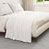 vidaXL Jet&eacute; Blanc 150 x 130 cm Toison