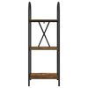 vidaXL &Eacute;tag&egrave;re Ch&ecirc;ne fum&eacute; 40 x 30 x 109 cm Bois d'ing&eacute;nierie