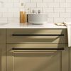 vidaXL Poign&eacute;es d'armoire 5 pcs noir 480 mm acier inoxydable