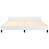 vidaXL Cadre de lit avec t&ecirc;te de lit sans matelas blanc 160x200 cm
