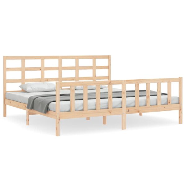 vidaXL Cadre de lit sans matelas bois de pin massif