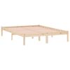 vidaXL Cadre de lit sans matelas 137x190 cm bois massif de pin